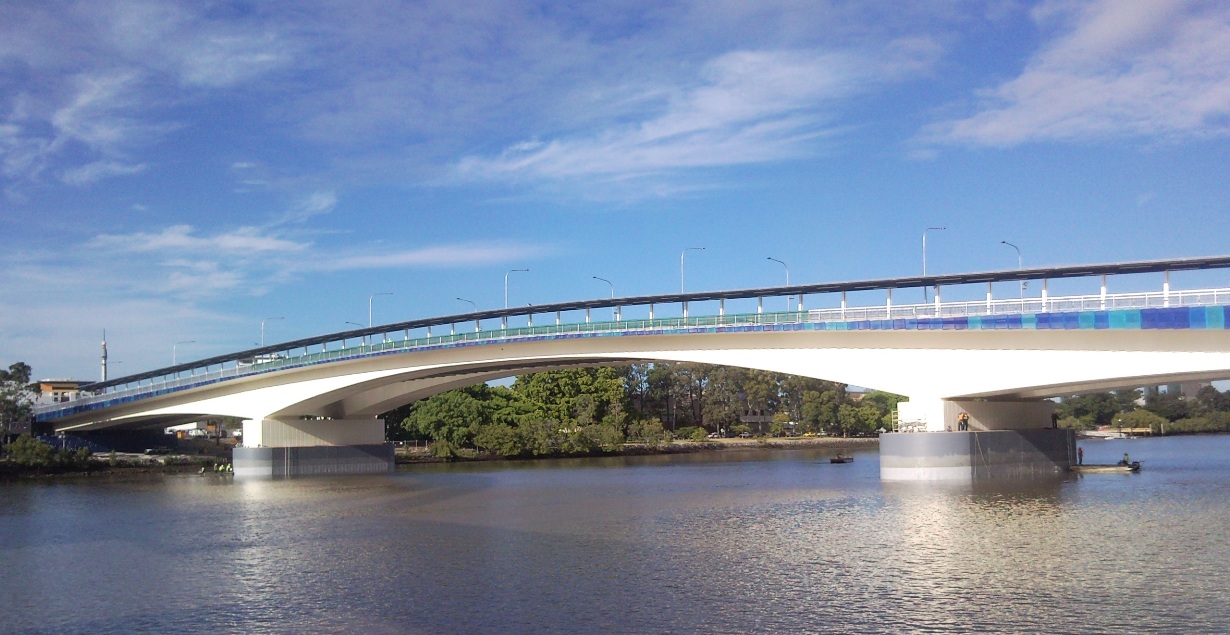 澳大利亚昆士兰州布里斯班市布里斯班河两岸通大桥（Go Between Bridge）