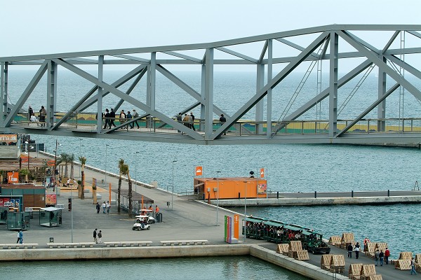 Besos Yacht Port Footbridge, Barcelona 19.jpg