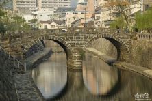 日本长崎中岛川眼镜桥