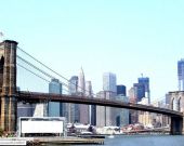 美国纽约东河布鲁克林大桥