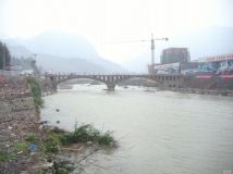 震后不倒的四川汶川水磨桥