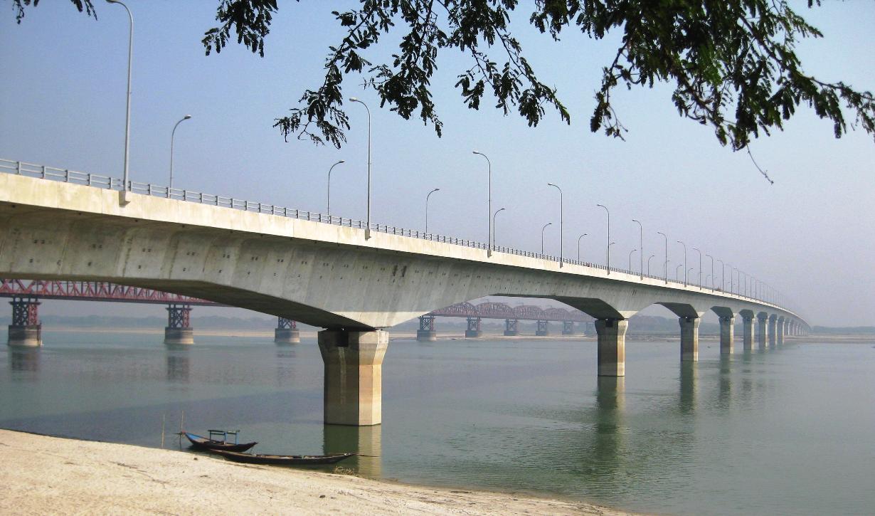 孟加拉巴布纳伊舒瓦迪帕克西帕德玛河拉龙·沙哈大桥（Lalon Shah Bridge）