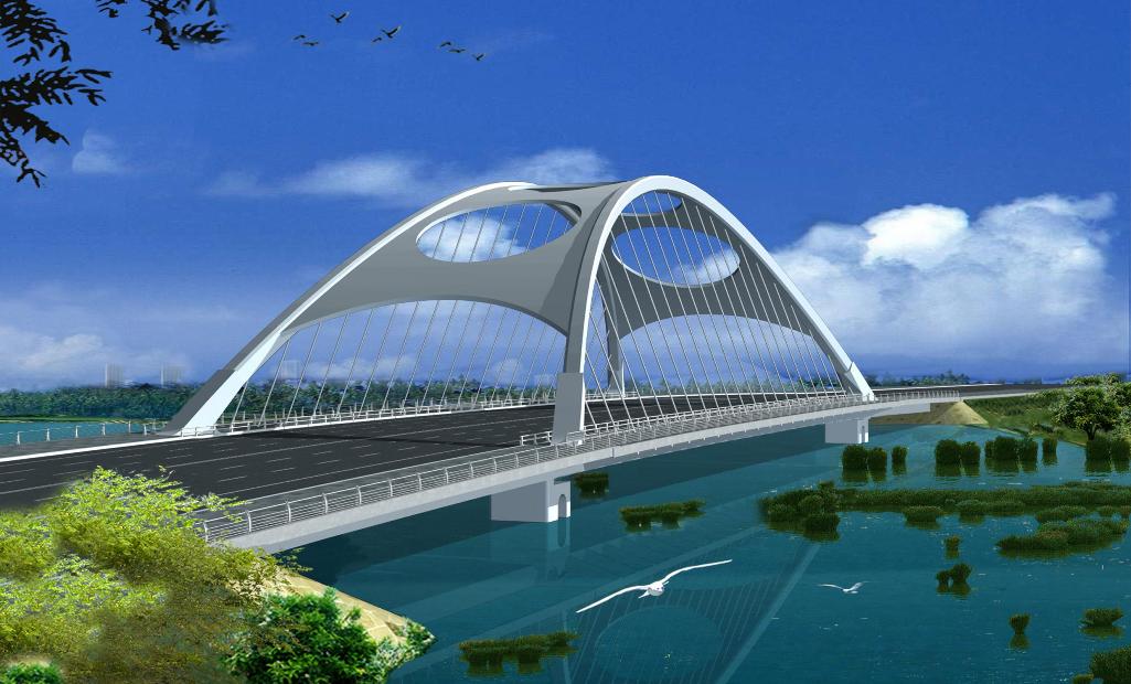星海湖大桥，武桥重工桥机公司生产制造并负责安装。