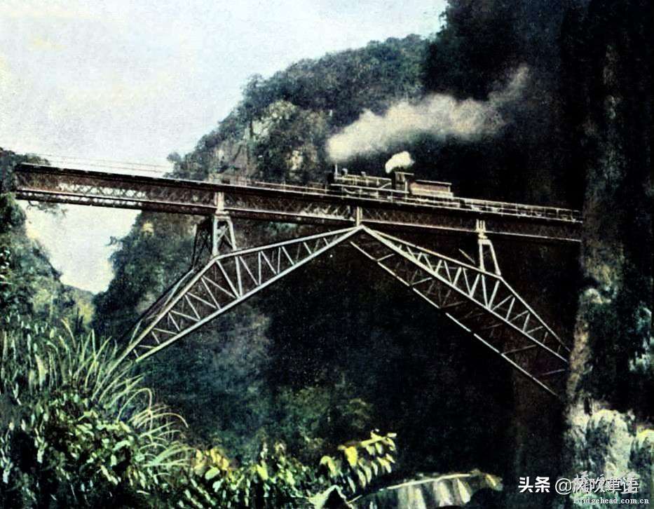 云南红河：正在建设中的“人字桥”，有800名中国劳工因此丧生